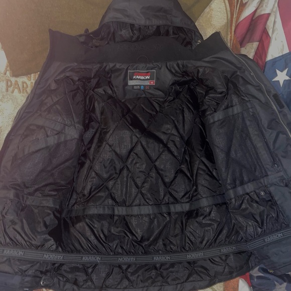 KARBON SKI JACKET Men’s Size M Black & Gray Insulated EUC - Picture 9 of 11